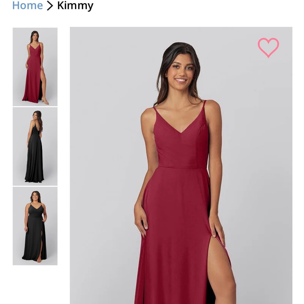 Kennedy Blue Kimmy Bridesmaid Dress - Elegant Red Evening Gown